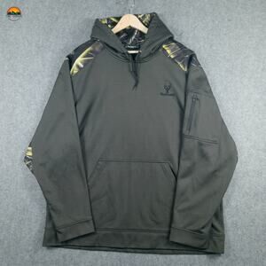 Huntworth Pullover Hoodie Green Long Sleeve Pockets Men's Size 2XL